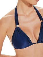 Bia Ruched Triangle Bikini Top