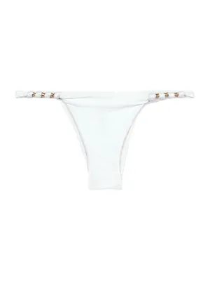 Paula Goldtone-Bead Bikini Bottoms