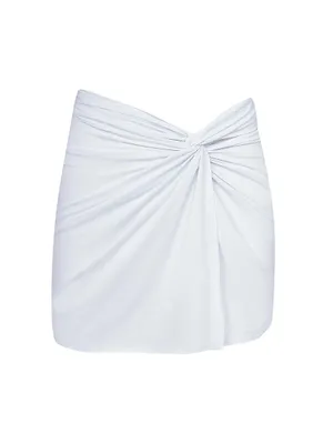 Karen Twisted Split Miniskirt