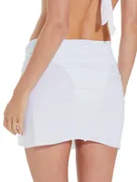 Karen Twisted Split Miniskirt