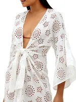 Perola Knotted Eyelet Short Cover-Up