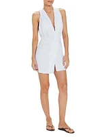 Karina Plunging Twisted Sleeveless Cover-up