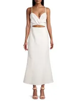 Frankie Sweetheart Cut Out Midi-Dress