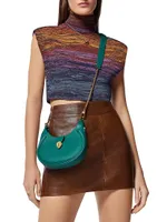 Mini Serpenti Leather Hobo Bag