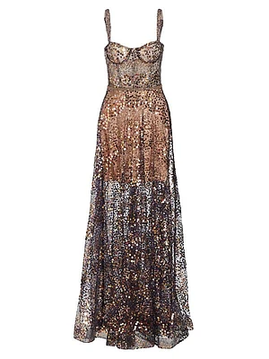 Midnight Noir Sequin Gown