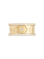 Baia 18K Yellow Gold & 1.08 TCW Diamond Band Ring