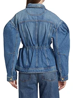 The Odette Elasticized Denim Jacket