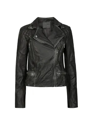 Cargo Leather Biker Jacket