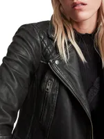 Cargo Leather Biker Jacket