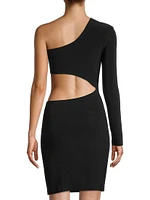 Shane Cut-Out One-Sleeve Minidress