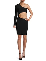 Shane Cut-Out One-Sleeve Minidress