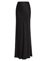 Zeta Satin Maxi Skirt