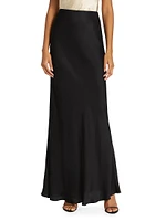 Zeta Satin Maxi Skirt