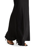 Zeta Satin Maxi Skirt