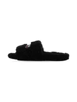 Furry Slide Sandals