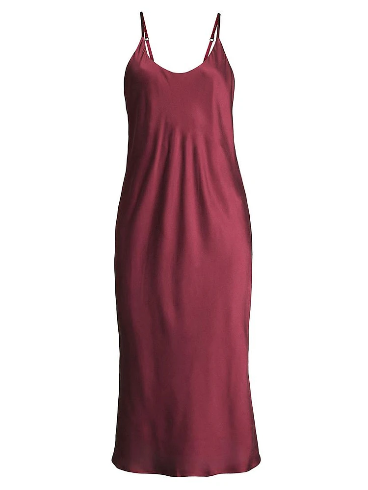 Washable Bias Silk Slip Dress