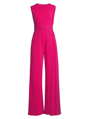 Asymmetric Draped Jumpsuit