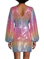 Sequined Cut-Out Minidress