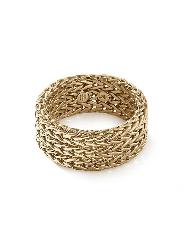 Classic Chain 18K Yellow Gold Ring