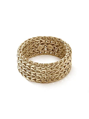 Classic Chain 18K Yellow Gold Ring