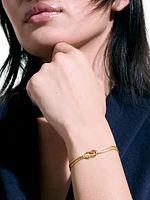 Love Knot 14K Yellow Gold Double-Chain Bracelet