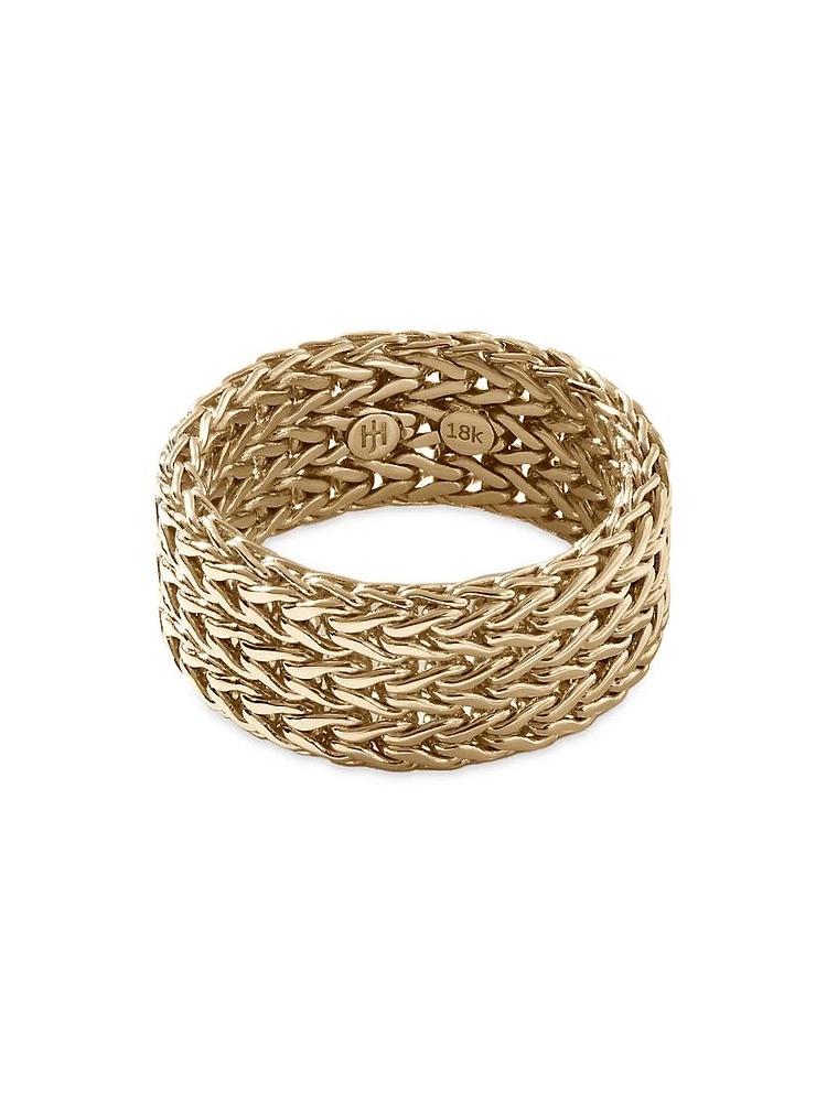 Classic Chain 18K Yellow Gold Ring