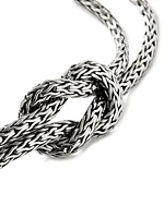 Love Knot Sterling Silver Double-Chain Bracelet