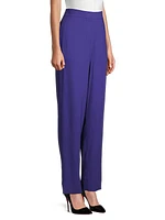 High-Waisted Straight-Leg Trousers