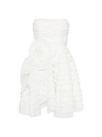 Sculptura Pleated Strapless Minidress