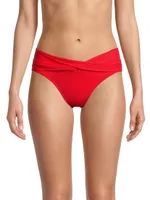 Ava Mid-Rise Twist Bikini Bottom