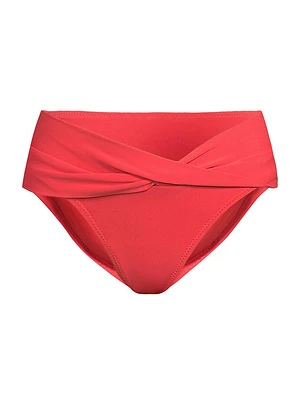 Ava Mid-Rise Twist Bikini Bottom