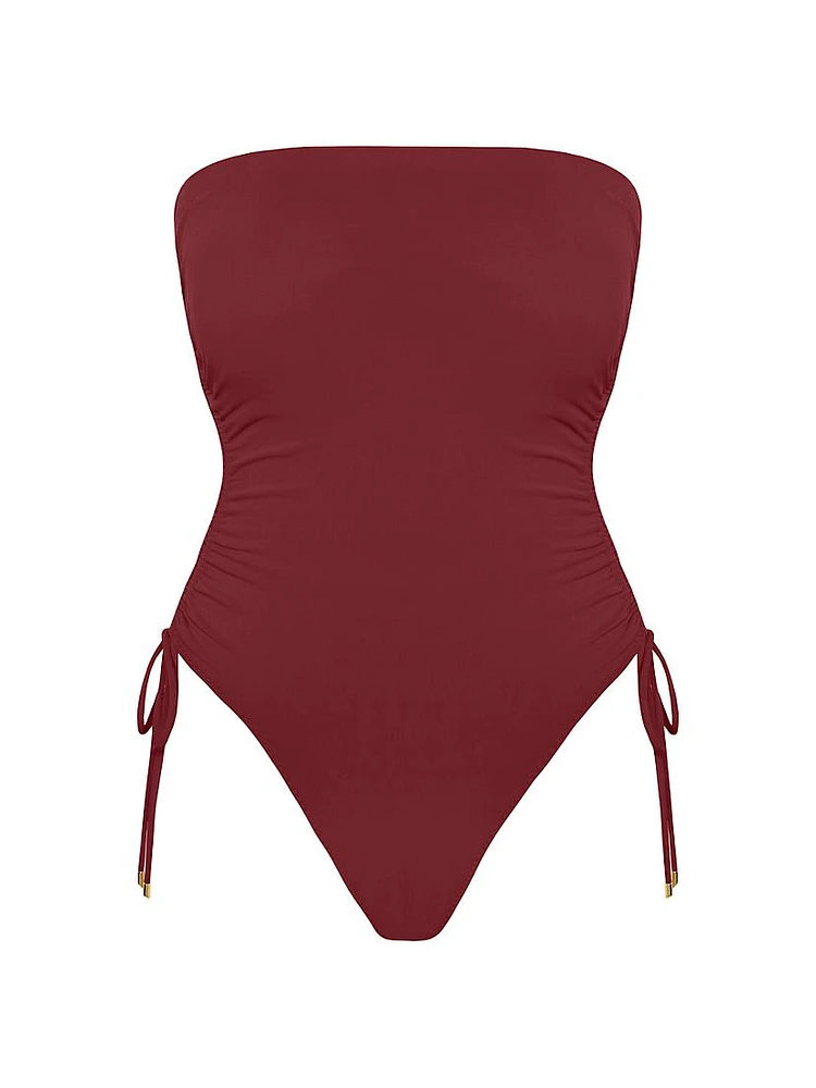 Aubrey Strapless One-Piece Swimsuit