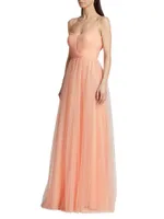 Gabil Tulle Sleeveless Gown