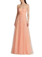 Gabil Tulle Sleeveless Gown