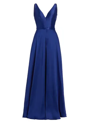 Satin Sleeveless Gown