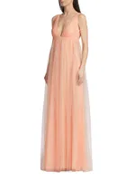 Sabra Tulle Sleeveless Gown