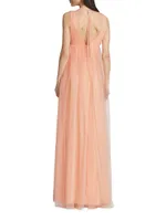 Sabra Tulle Sleeveless Gown