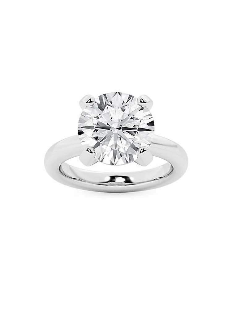 14K White Gold & TCW Lab-Grown Diamond Solitaire Ring