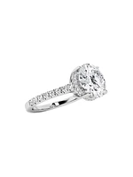 14K White Gold & 4.5ct Lab-Grown Diamond Engagement Ring