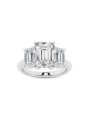 14K White Gold & 7 TCW Lab-Grown Diamond Ring