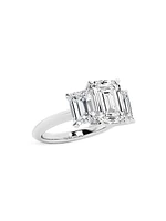 14K White Gold & 7 TCW Lab-Grown Diamond Ring