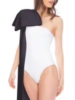 Milly White With Bow Swimsuit