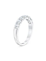 14K White Gold & 1 TCW Round Natural Diamond Ring