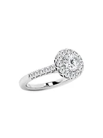 Platinum & 2 TCW Natural Diamond Halo Ring