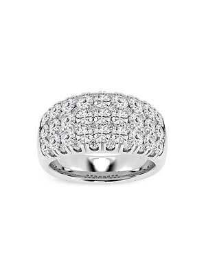 Platinum & 3 TCW Natural Diamond Ring