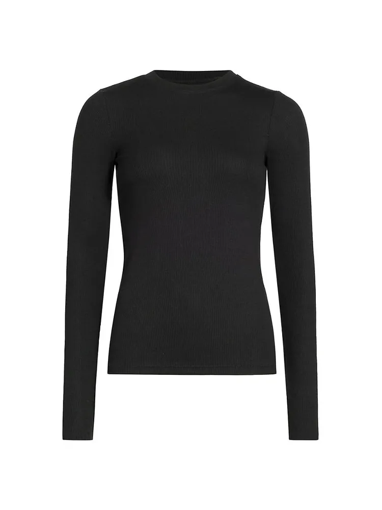 Louise Ribbed Long-Sleeve Top