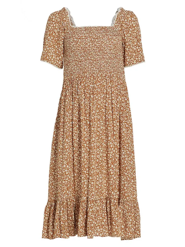 Raquel Floral-Printed Midi-Dress