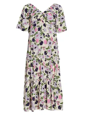 Gracie Floral-Printed Midi-Dress