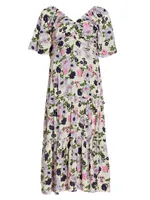 Gracie Floral-Printed Midi-Dress