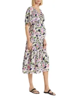 Gracie Floral-Printed Midi-Dress